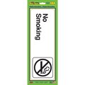 Hy-Ko No Smoking Sign 3" x 9", 5PK A02057